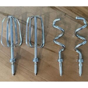 Oster Regency Kitchen Center Mixer Attachments Beaters Dough Hooks Vintage